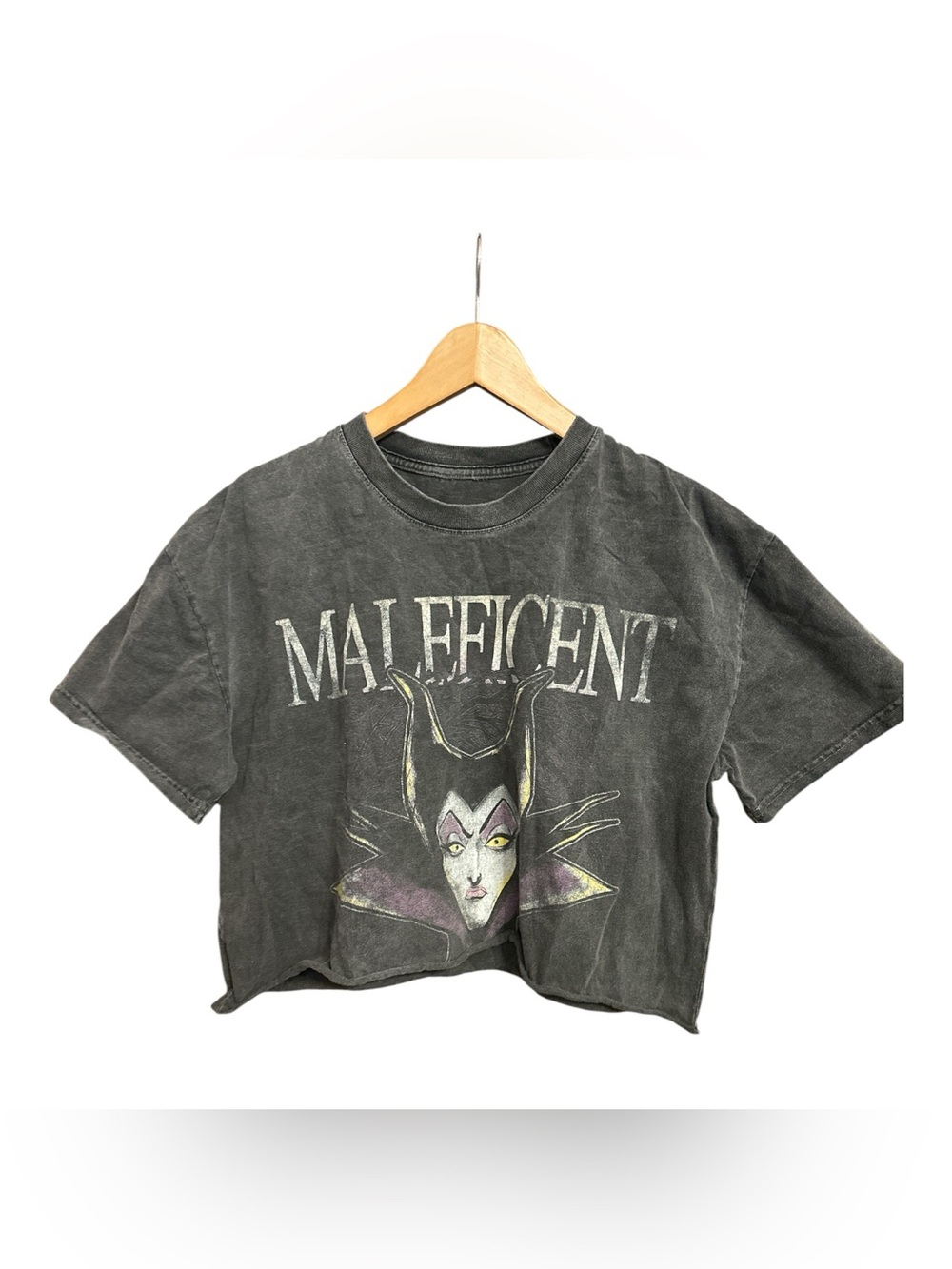 Disney X Goat Crew Maleficent Streetwear T-Shirt Cropped Wmns Small Villain